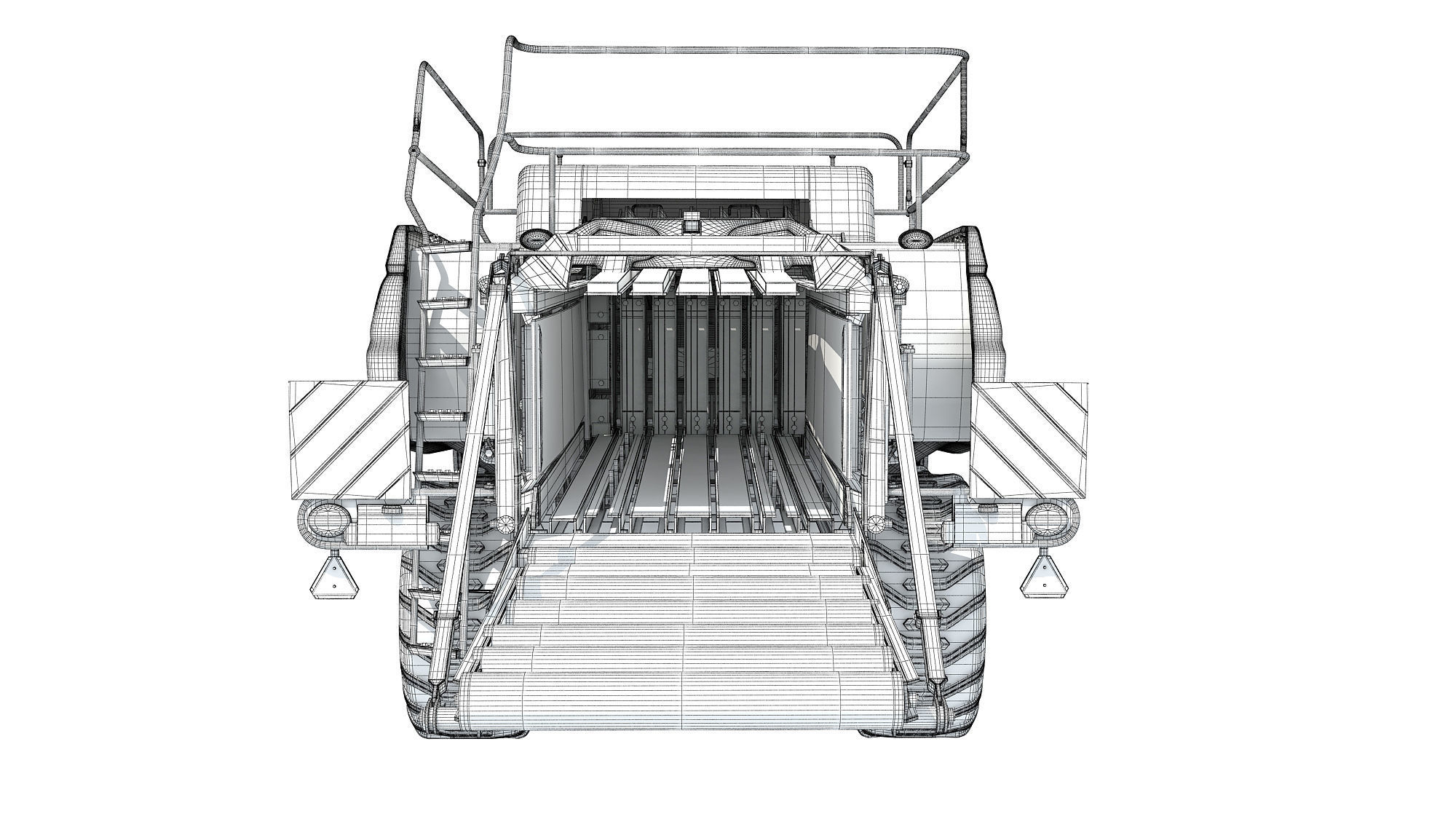 Large Square Baler 3D model_18