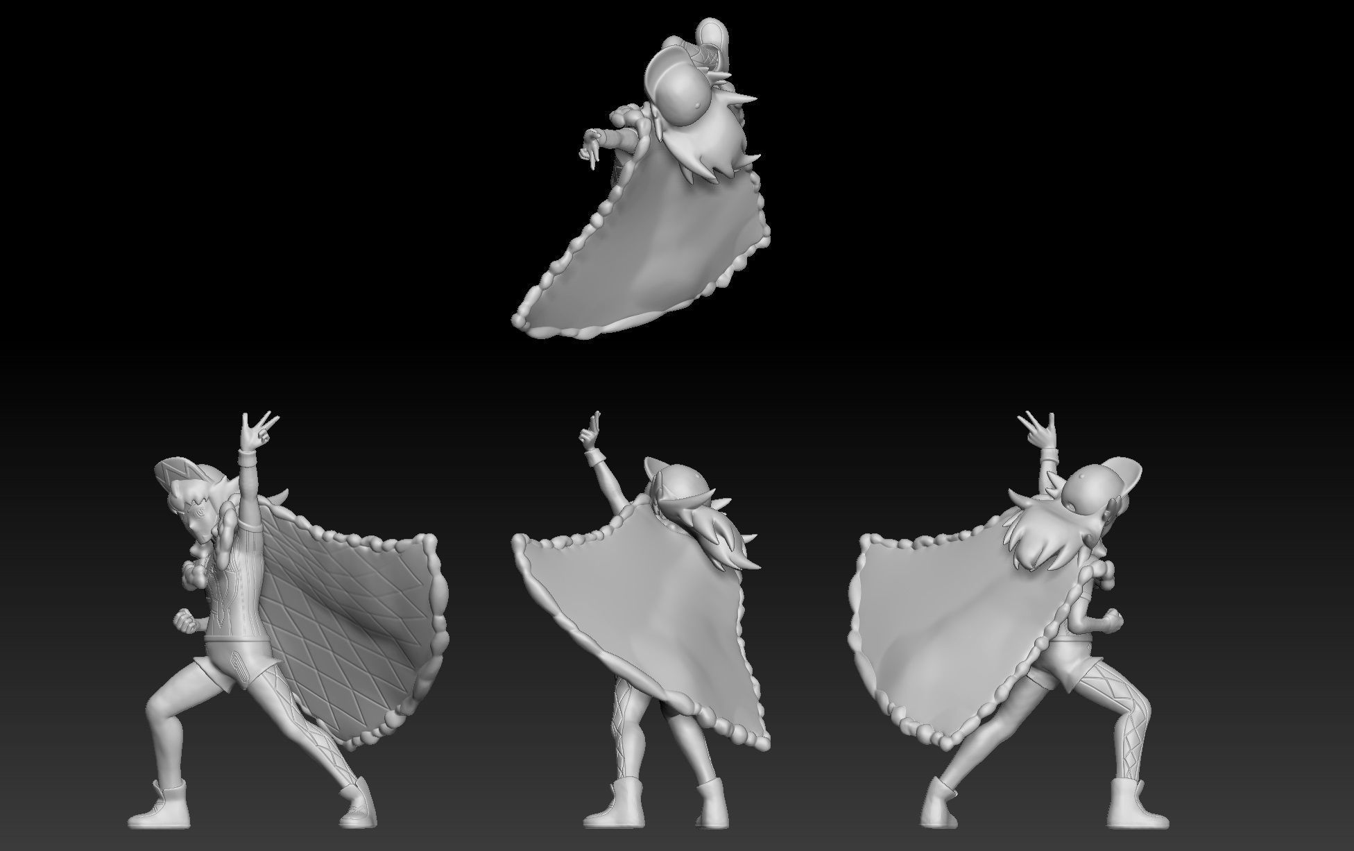 Pokemon Galar Champion Leon 3D print model_1