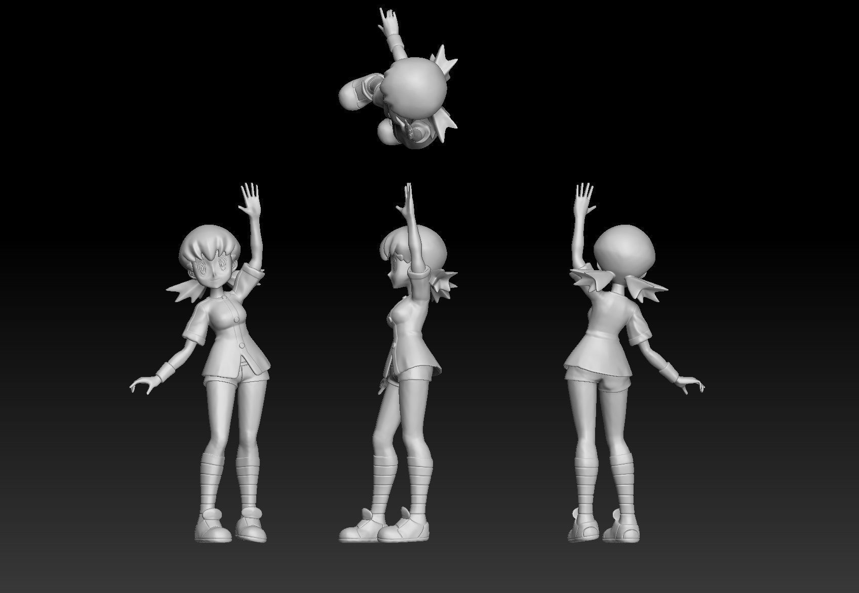 Pokemon Johto Gym Leader Whitney 3D print model_1