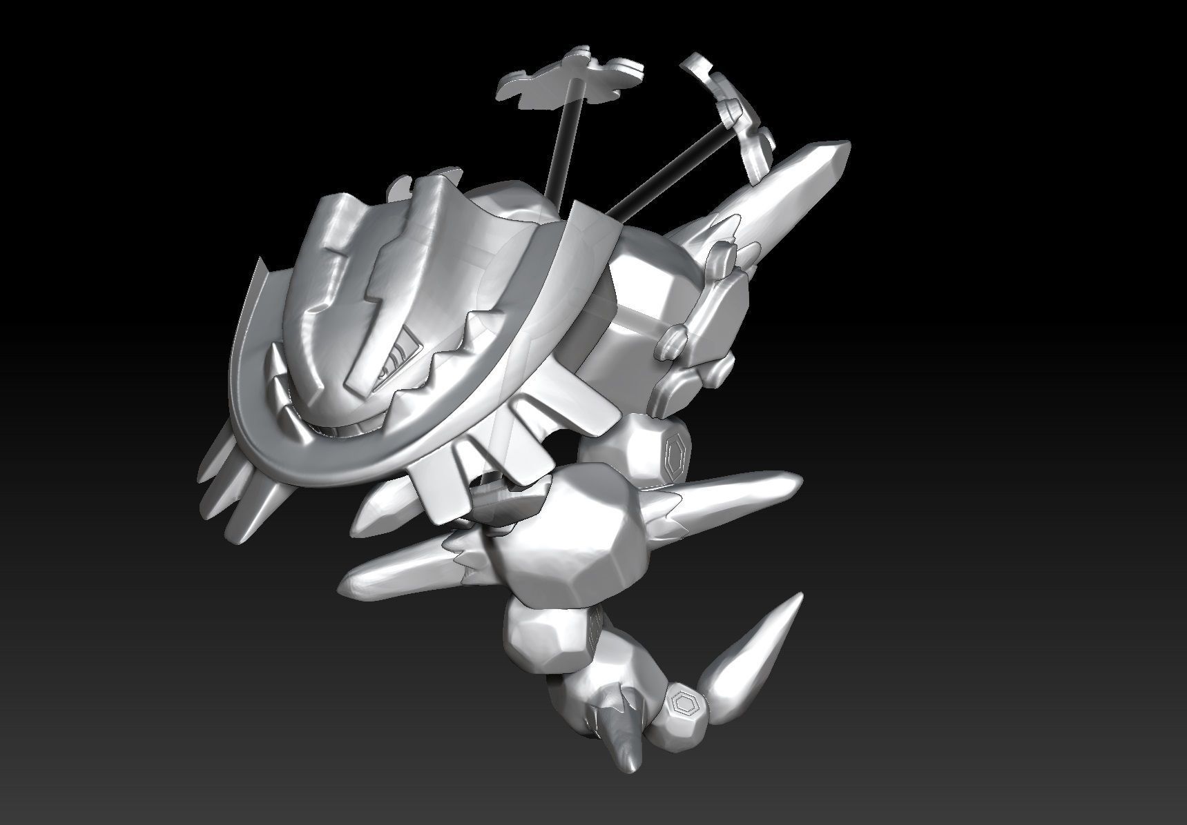 Pokemon Mega Steelix 3D print model_2