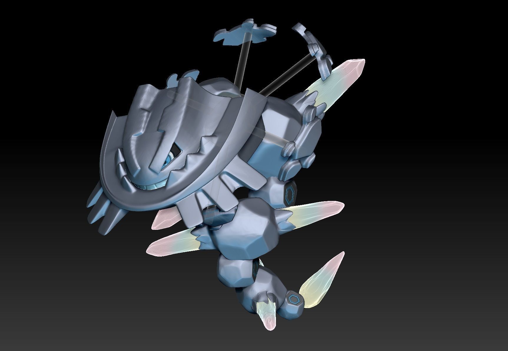 Pokemon Mega Steelix 3D print model_1