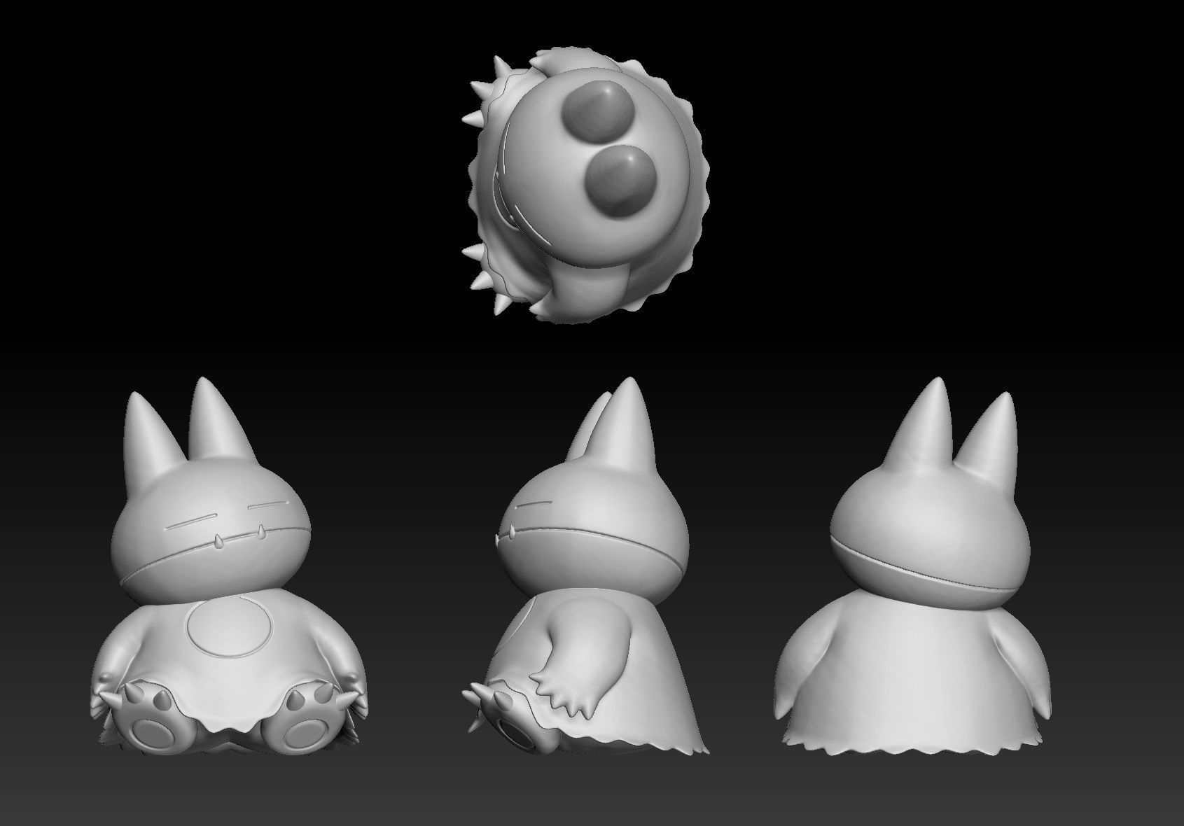Pokemon Munchlax Snorlax 3D print model_1