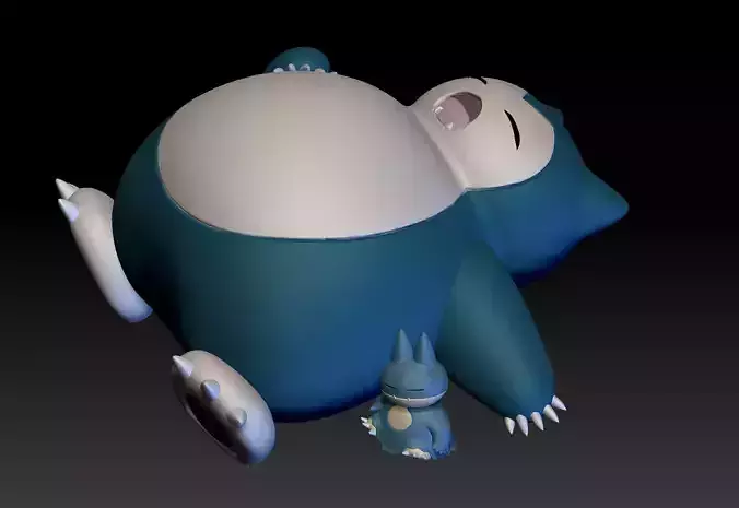 Pokemon Munchlax Snorlax 3D print model