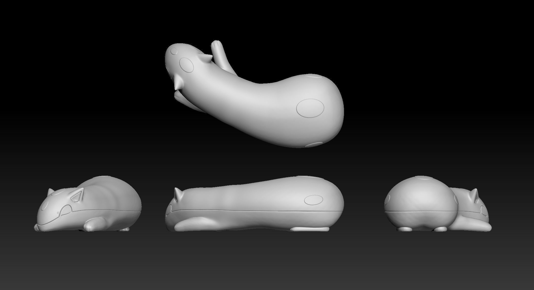 Pokemon Cyndaquil Quilava Typhlosion 3D print model_2