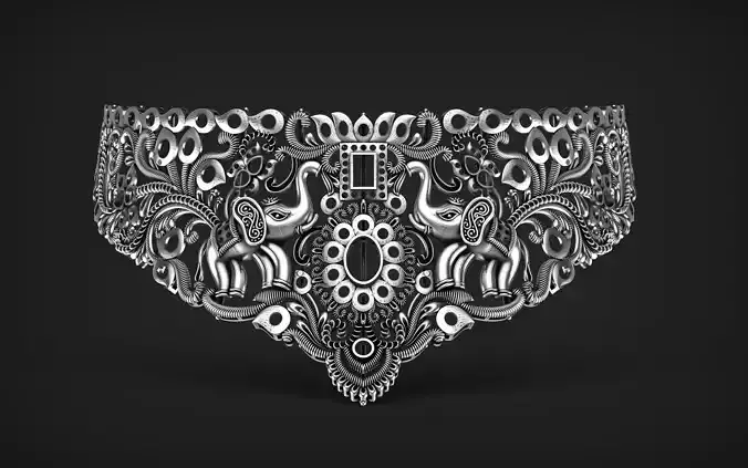 Indian God Necklace Set 28 3D print model