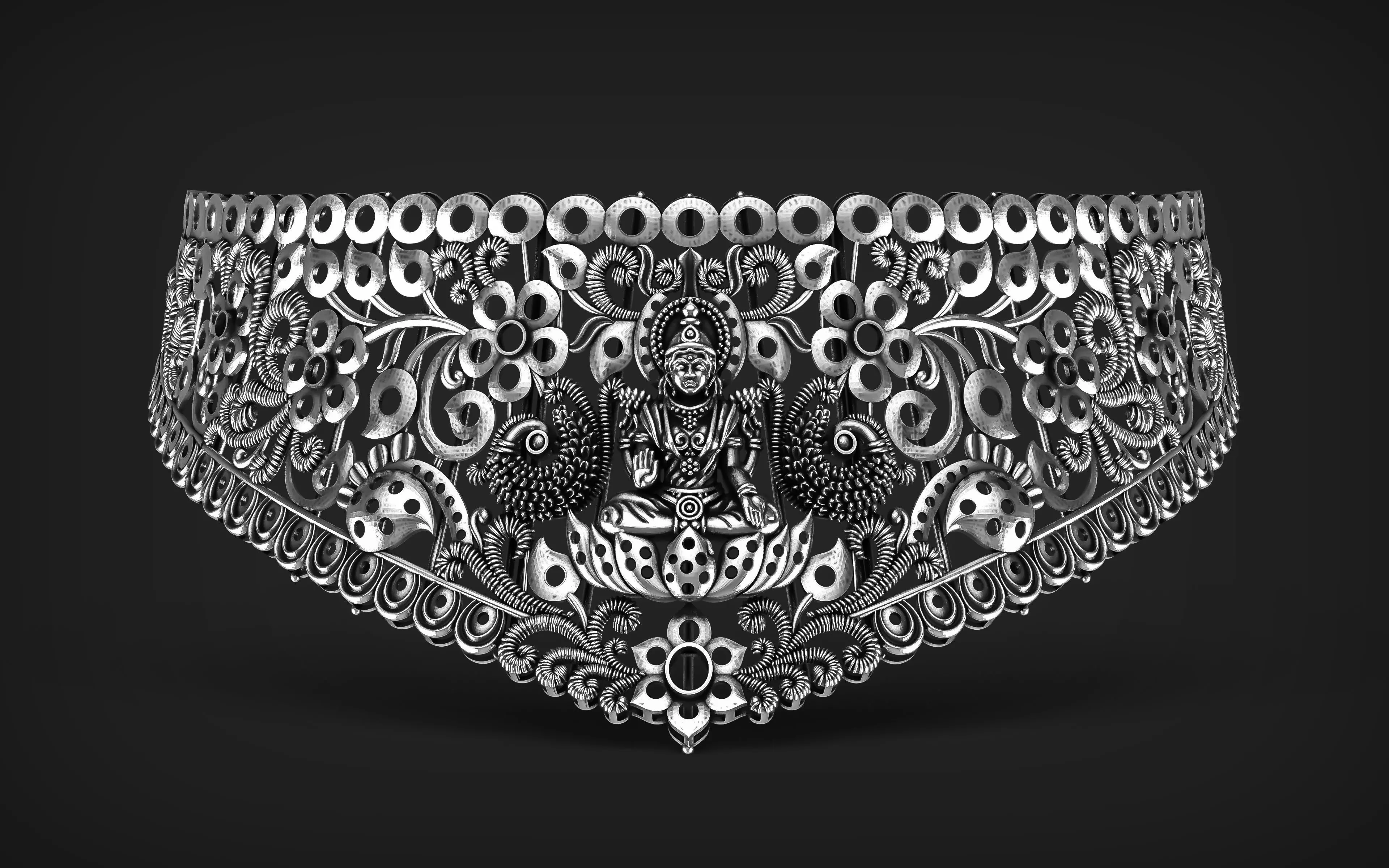 Indian God Necklace Set 30 3D print model_0