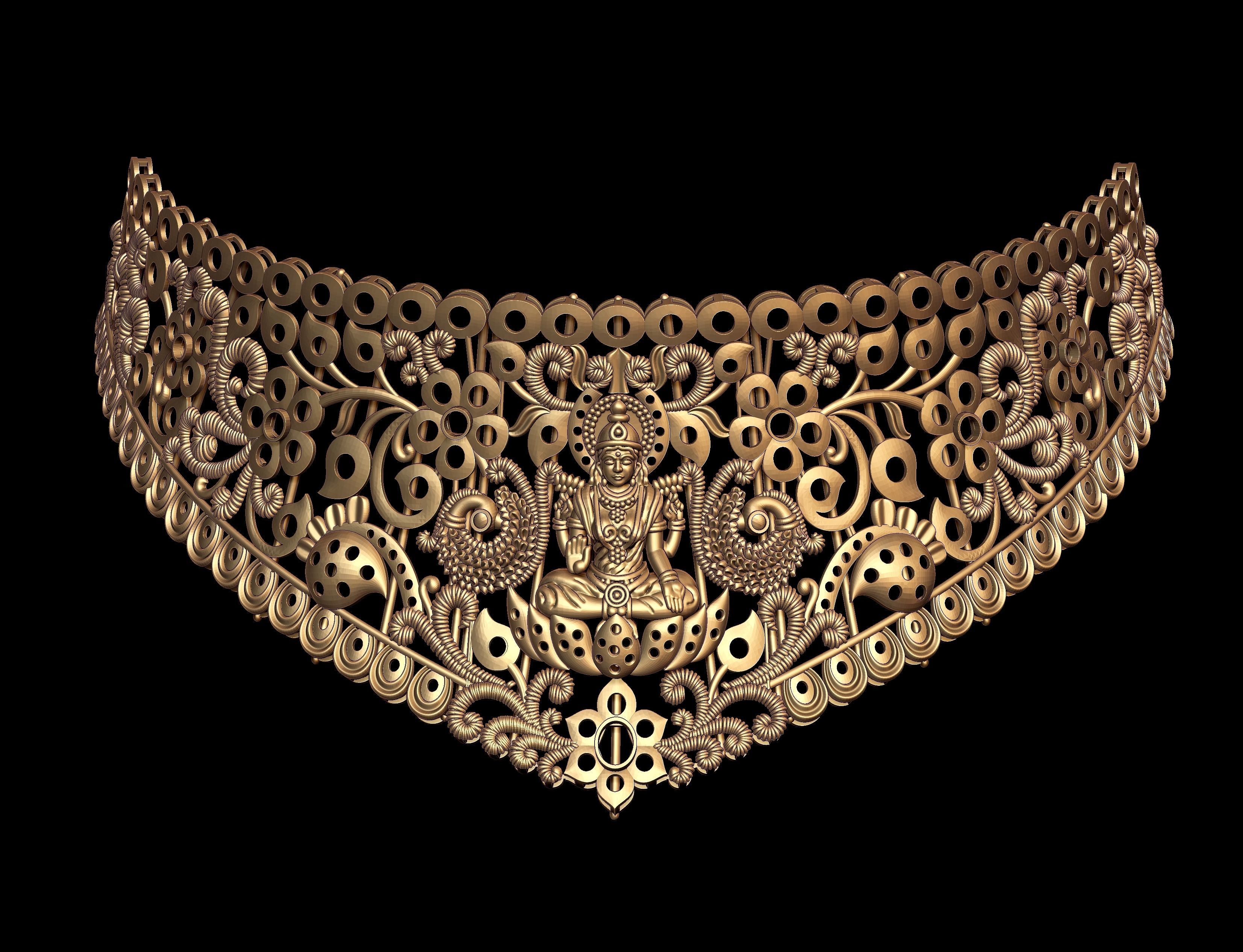 Indian God Necklace Set 30 3D print model_2