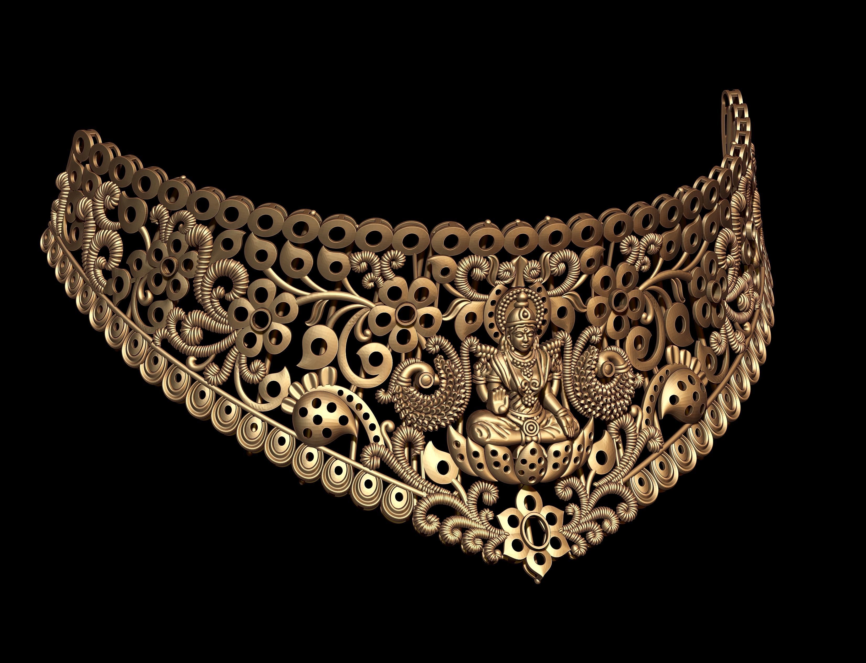 Indian God Necklace Set 30 3D print model_3