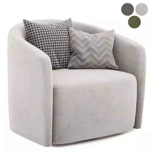 mila swivel armchair