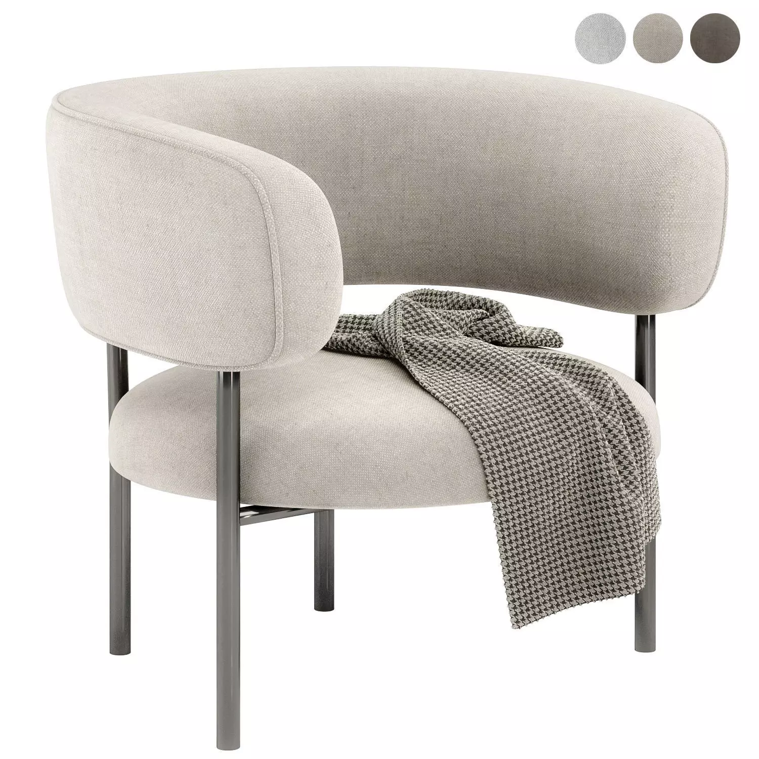 FONT Bold Lounge Chair by mobel copenhagen 3D model