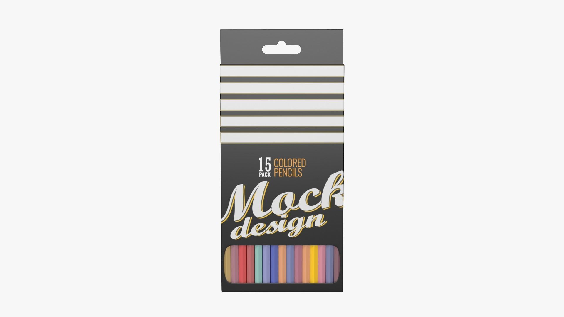 Pencil Box 3D model_7