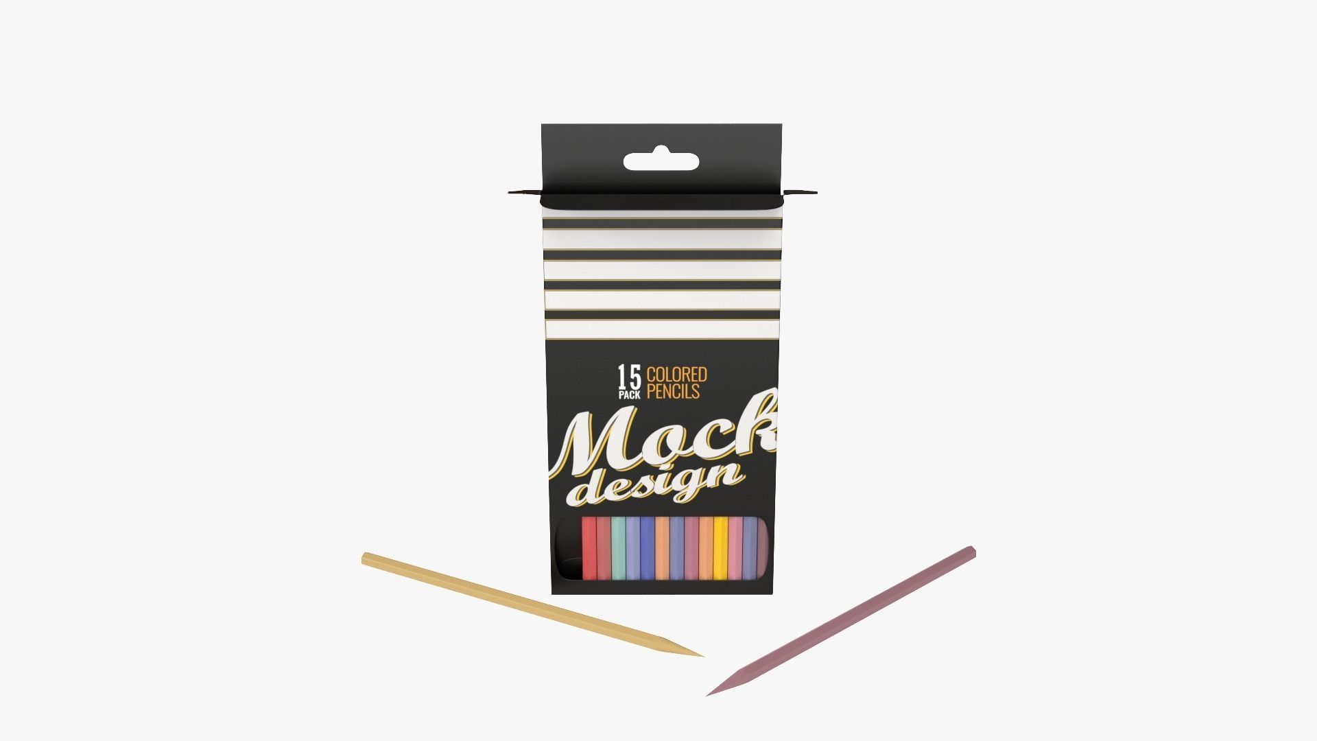 Pencil Box 3D model_8