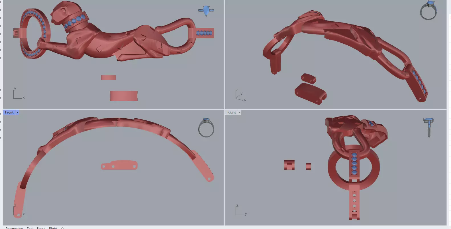 vong con bao 3D print model_0