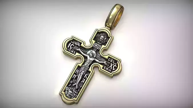 Crucifixion Orthodox Cross Saint Helena Jesus Christ 3D print model