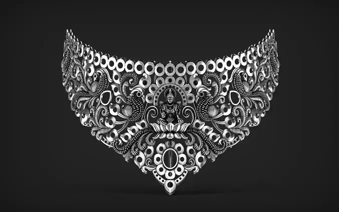 Indian God Necklace Set 36 3D print model