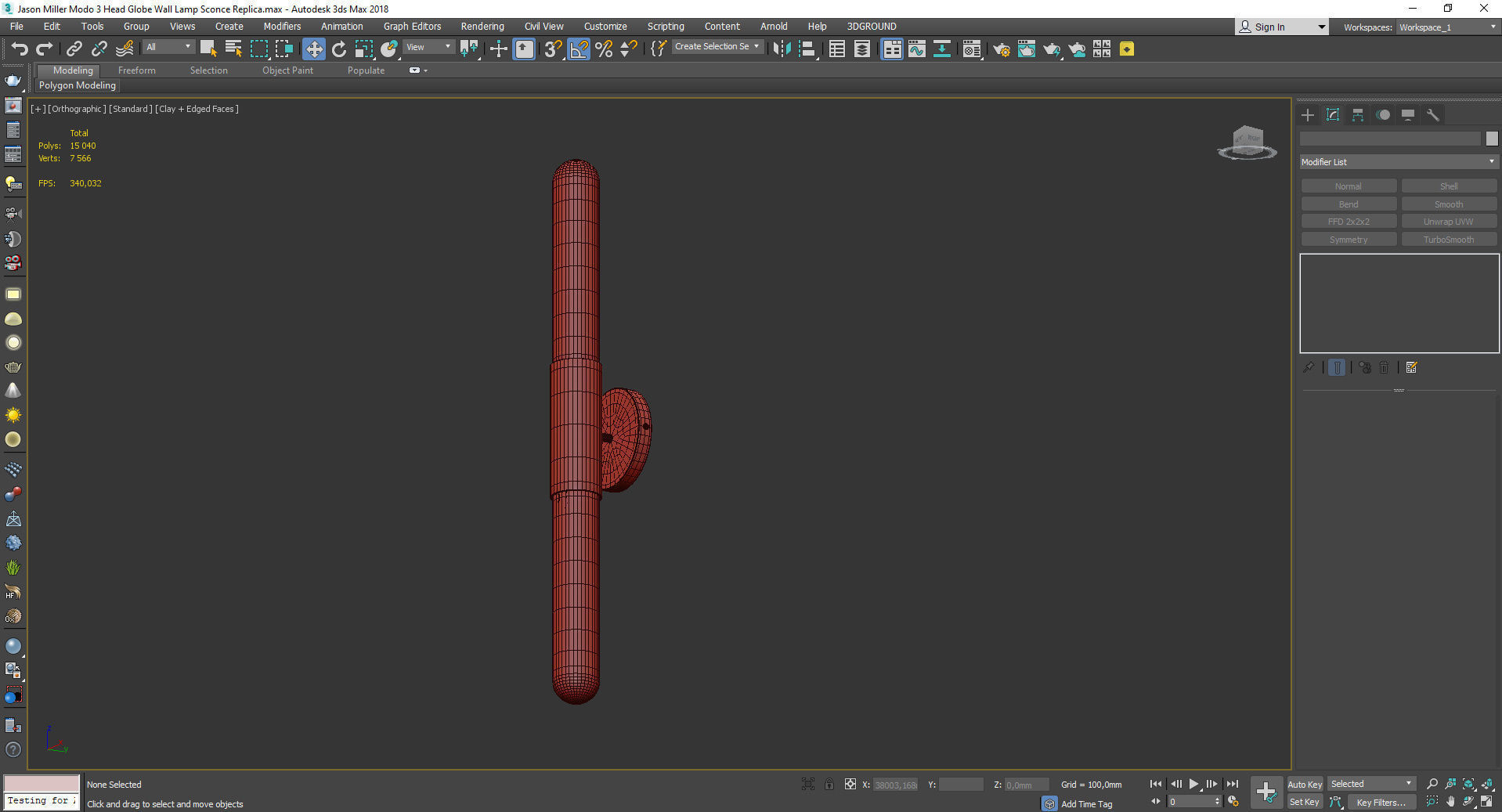 AGNES1 WALL BIG Low-poly 3D model_4