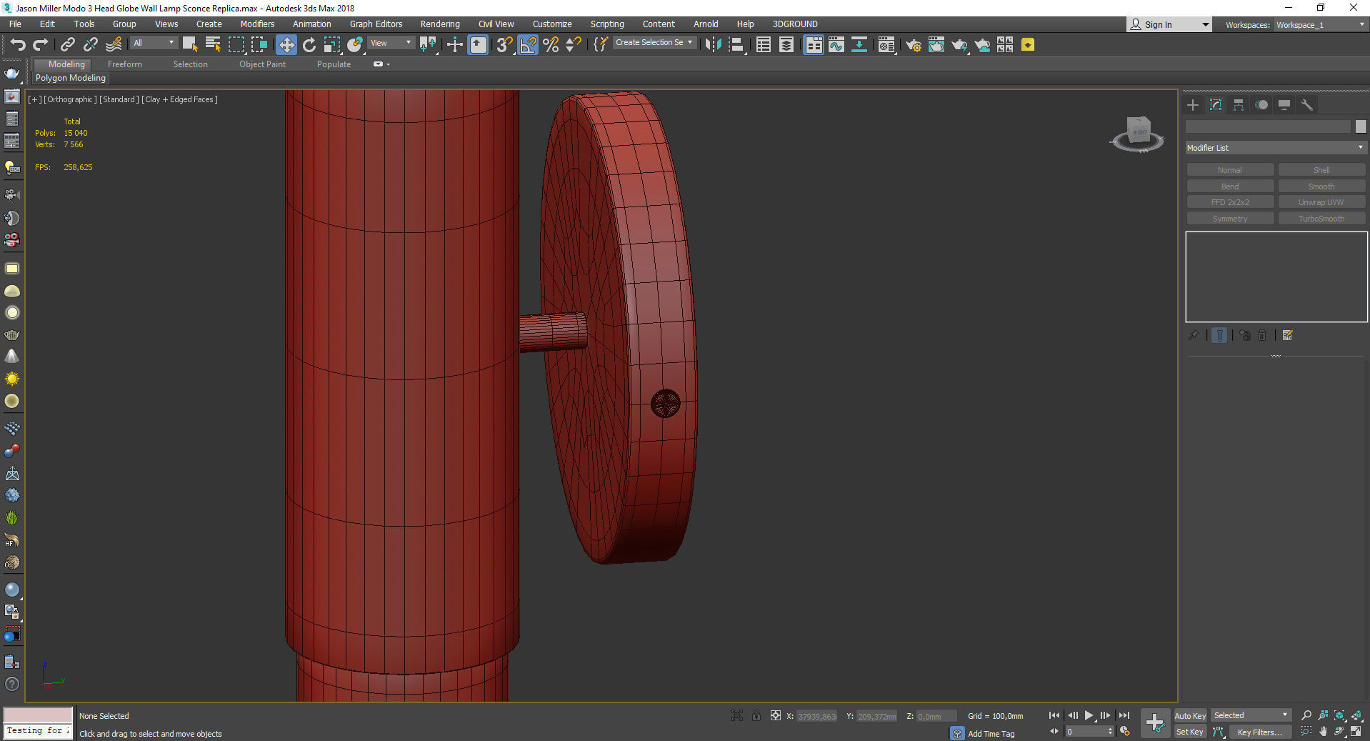 AGNES1 WALL BIG Low-poly 3D model_5