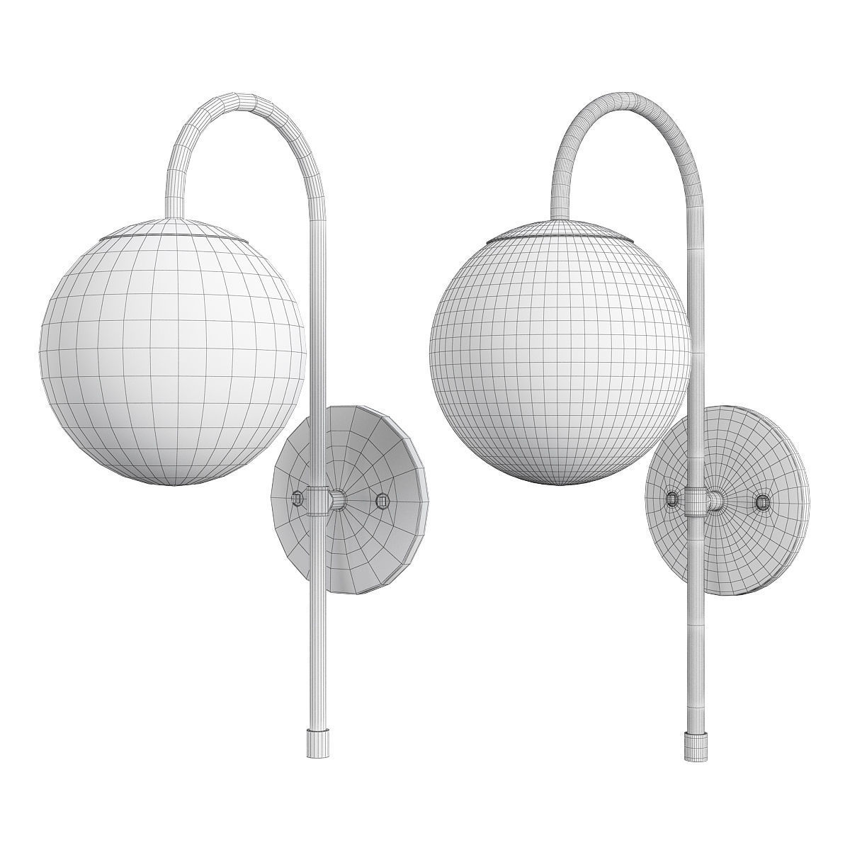 RED NEW WALL Low-poly 3D model_1