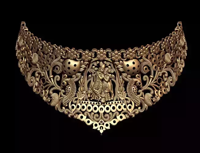 Indian God Necklace Set 24 3D print model