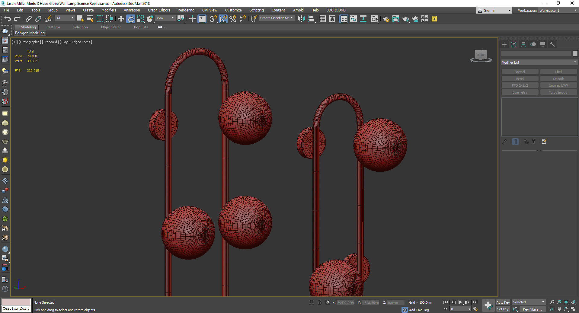 KEEP BIG MODO WALL Low-poly 3D model_5