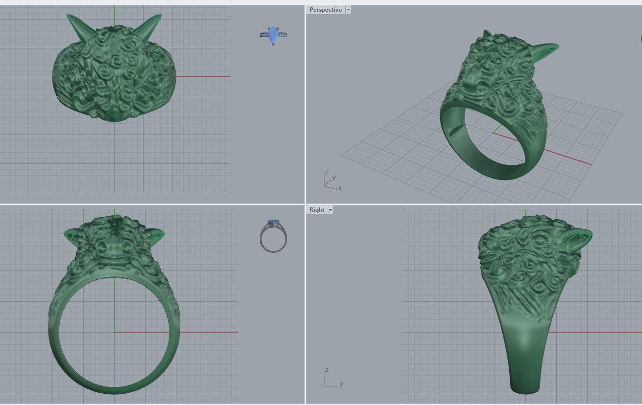 nhan con cuu 3D print model_1