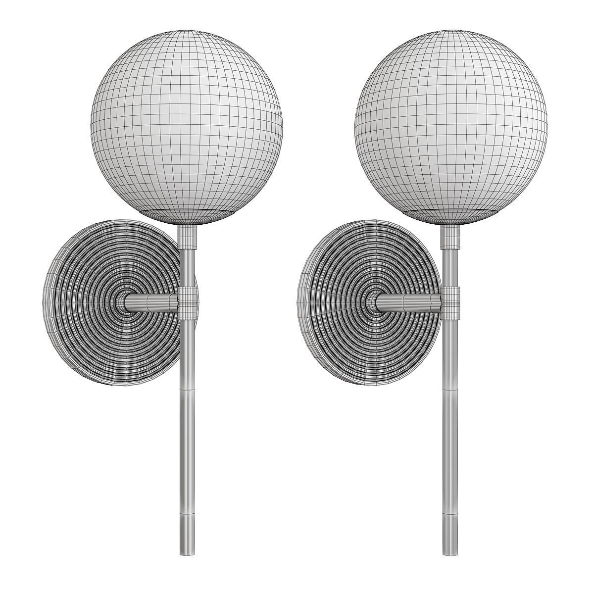 Ruth Sconce Low-poly 3D model_1