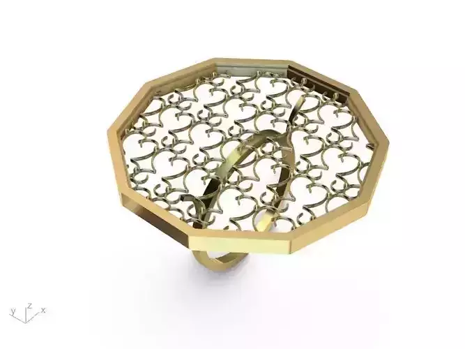 mesh jali ring stl ver
