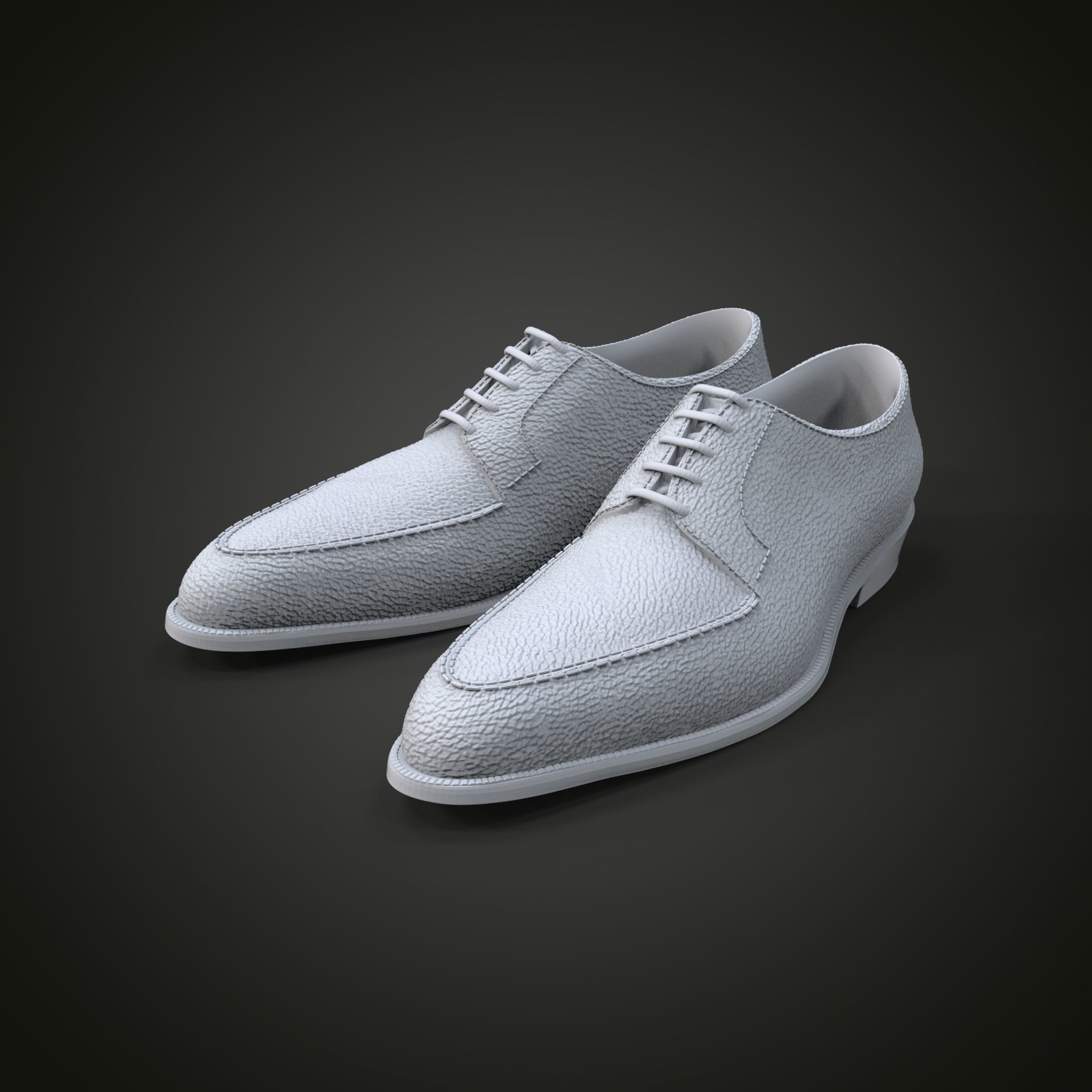 Oxford shoes 3D print model_2