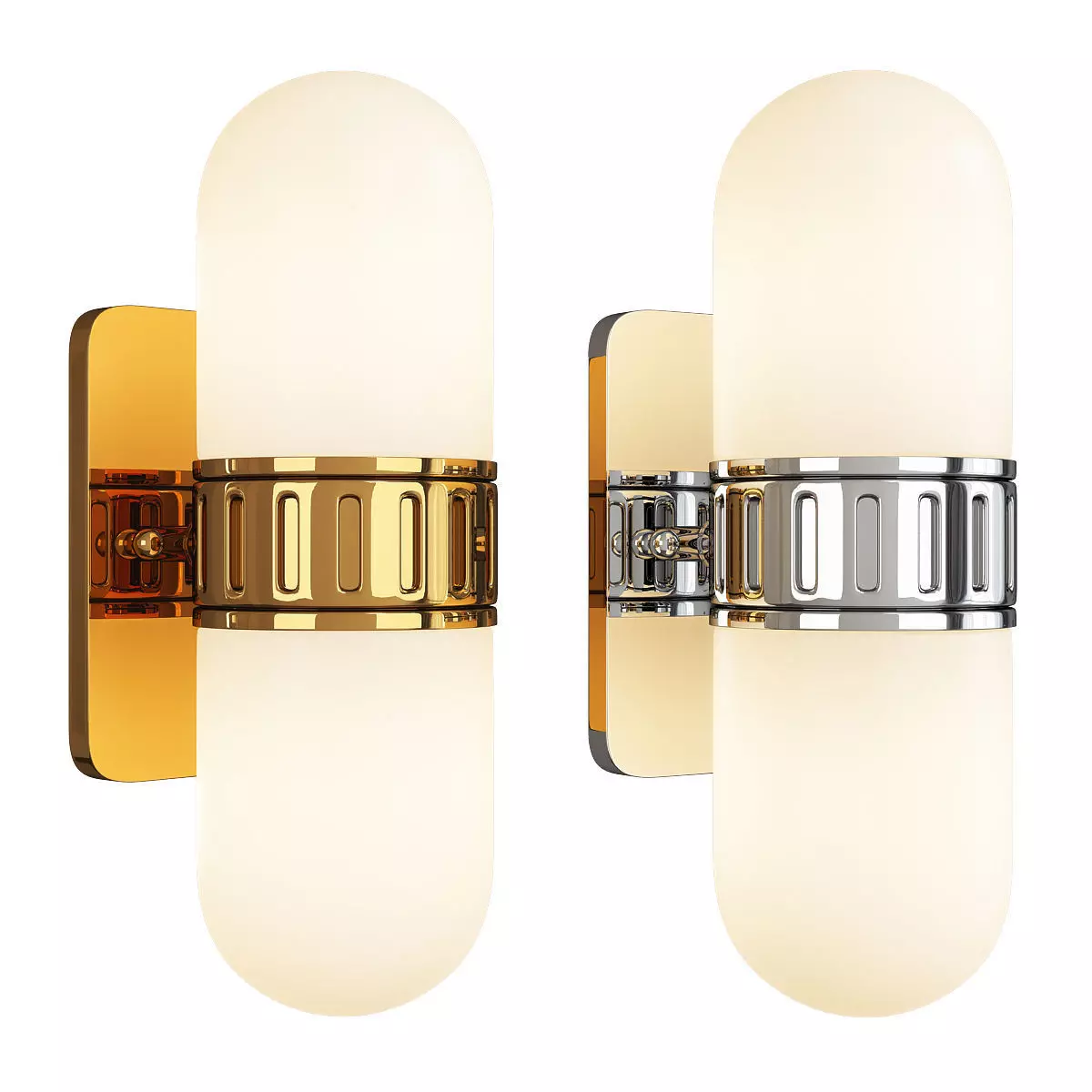 Rio Wall Sconce Low-poly 3D model_0