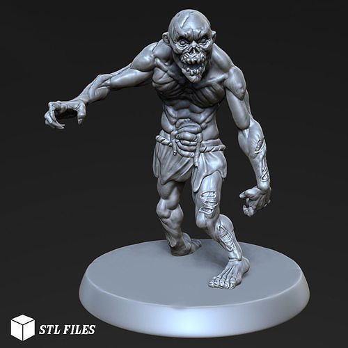 Zombie Dnd monster creature  3D print model