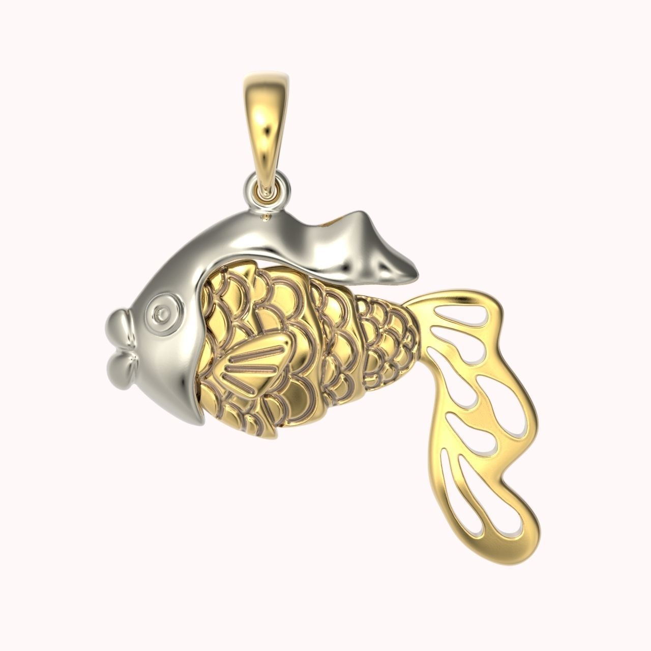 pendant fish 3D print model_9