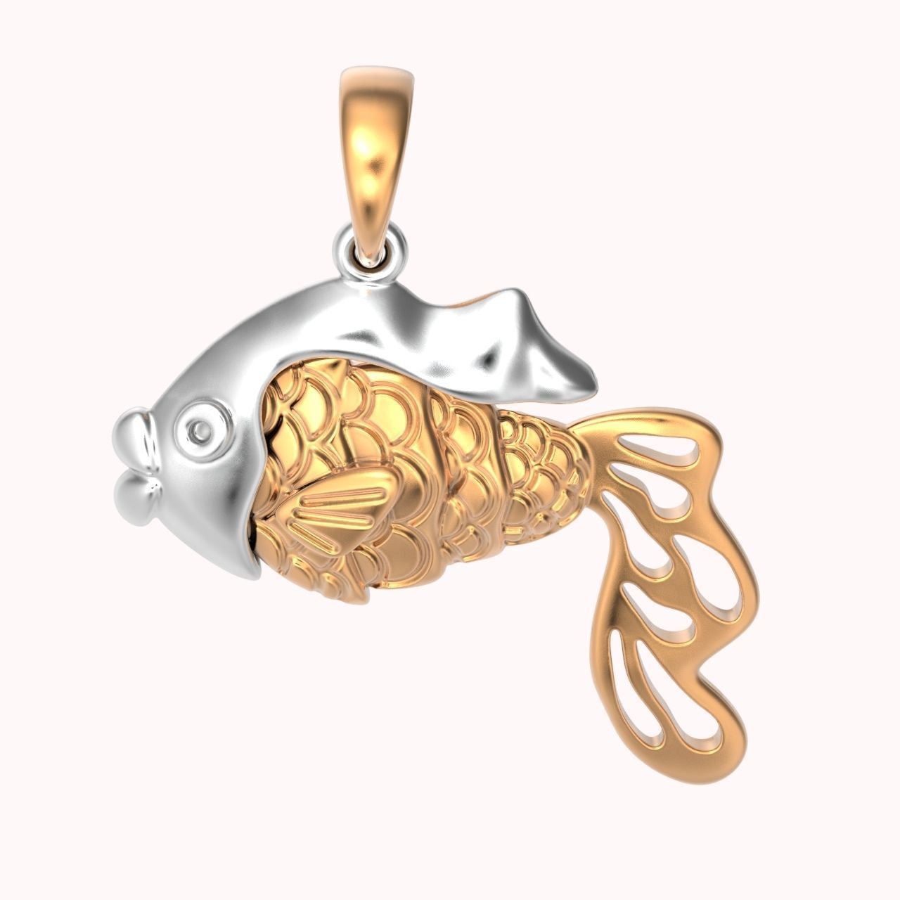 pendant fish 3D print model_24