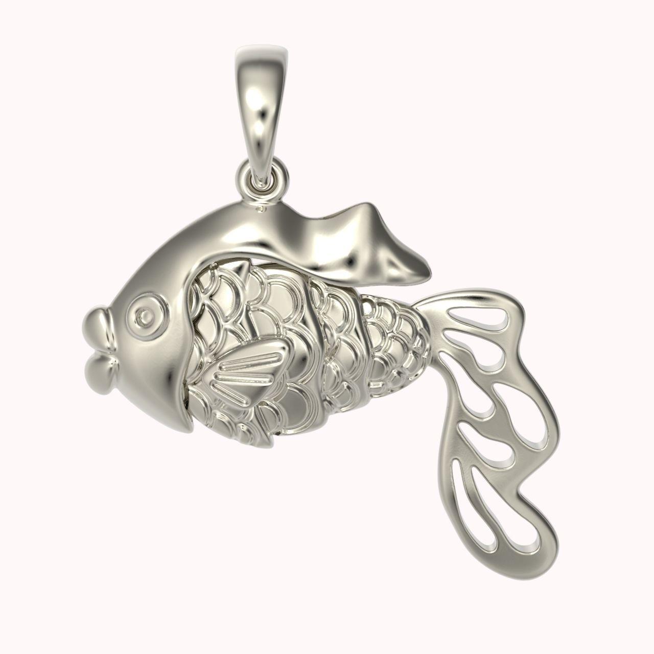 pendant fish 3D print model_14