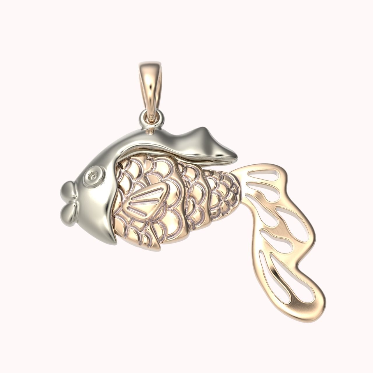 pendant fish 3D print model_8