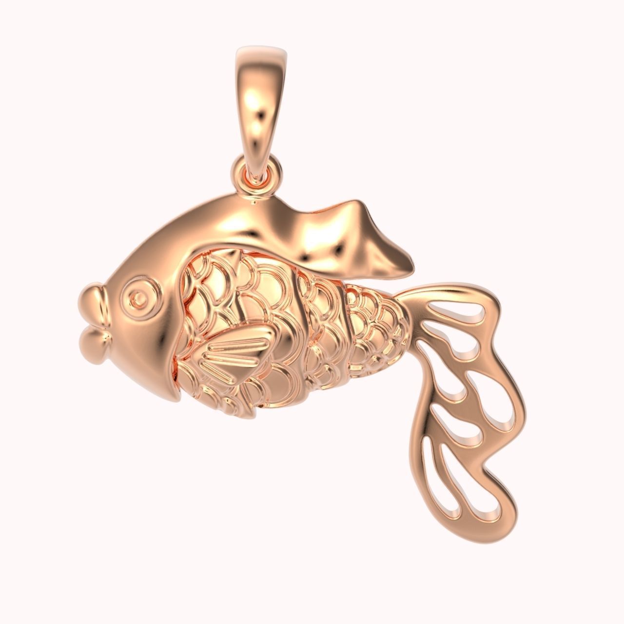pendant fish 3D print model_22