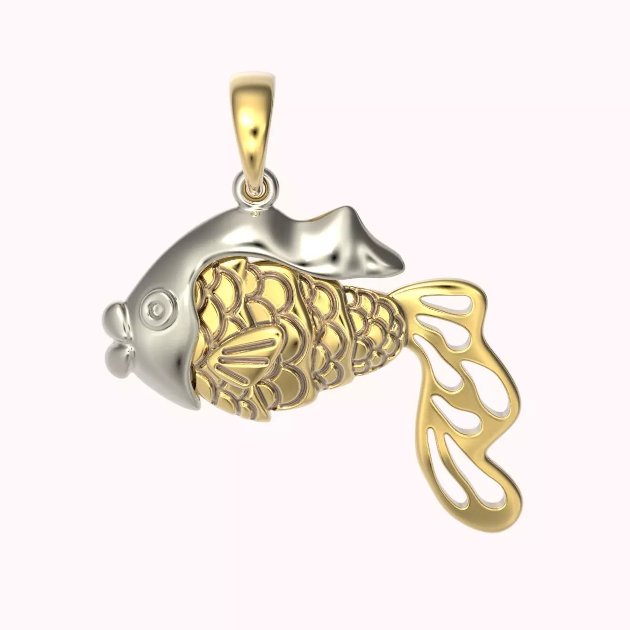 pendant fish 3D print model_0