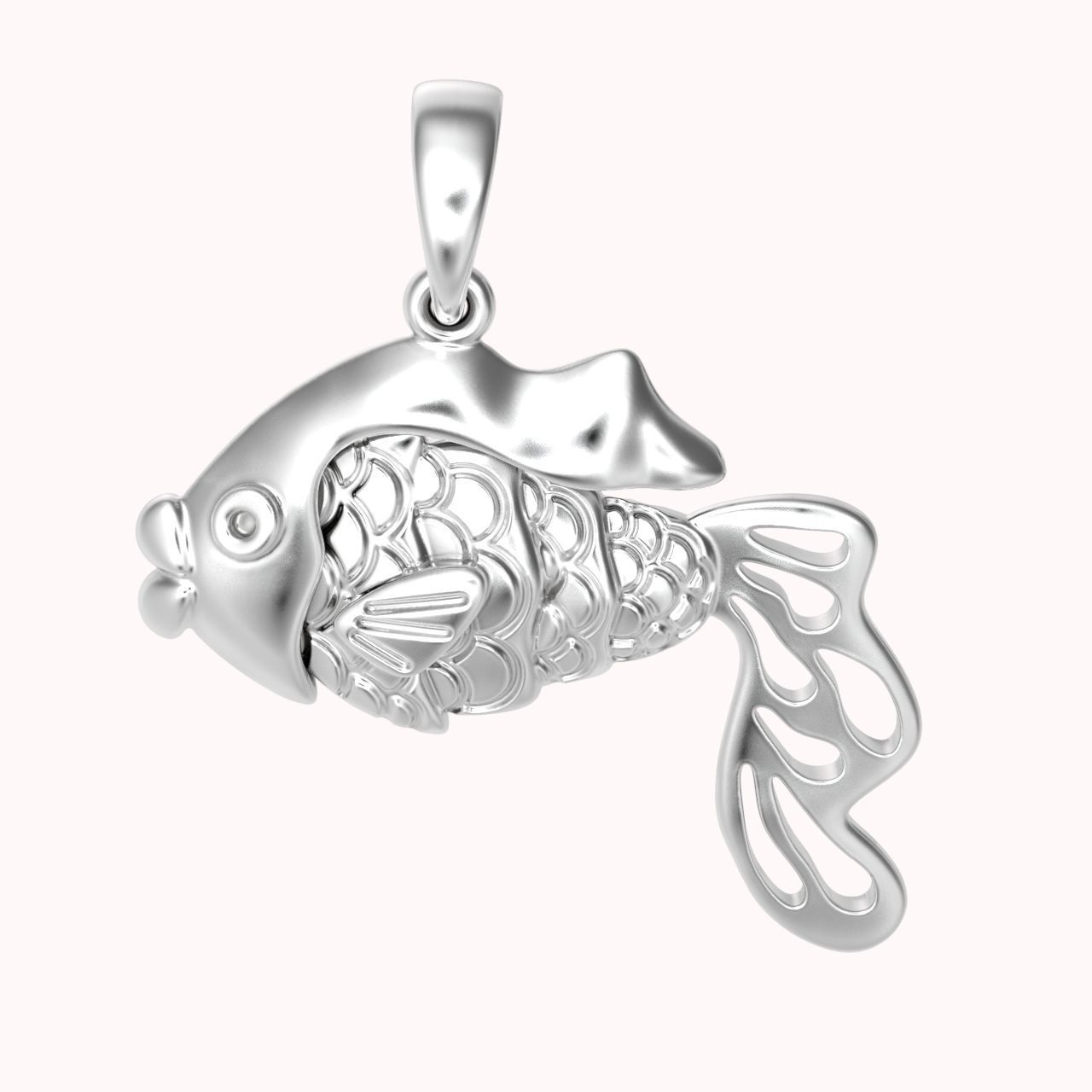 pendant fish 3D print model_23