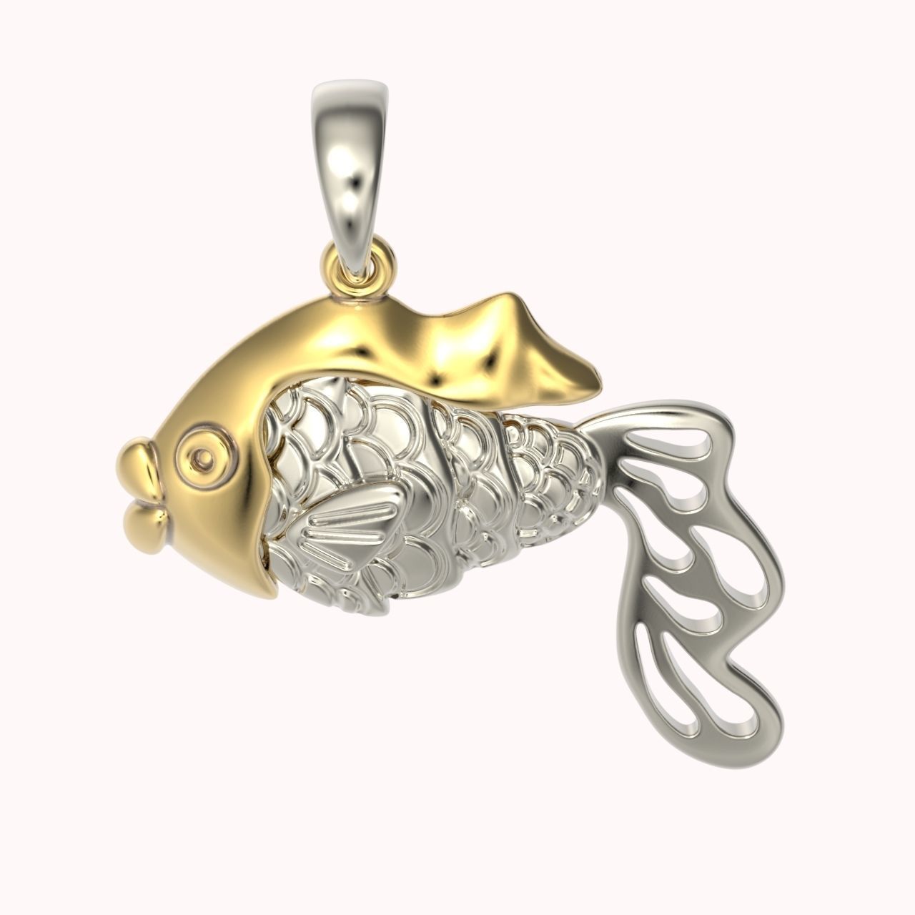 pendant fish 3D print model_15