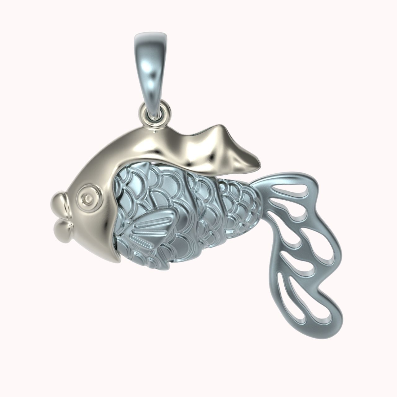 pendant fish 3D print model_16