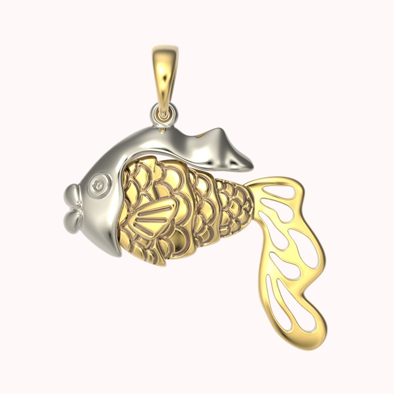 pendant fish 3D print model_10
