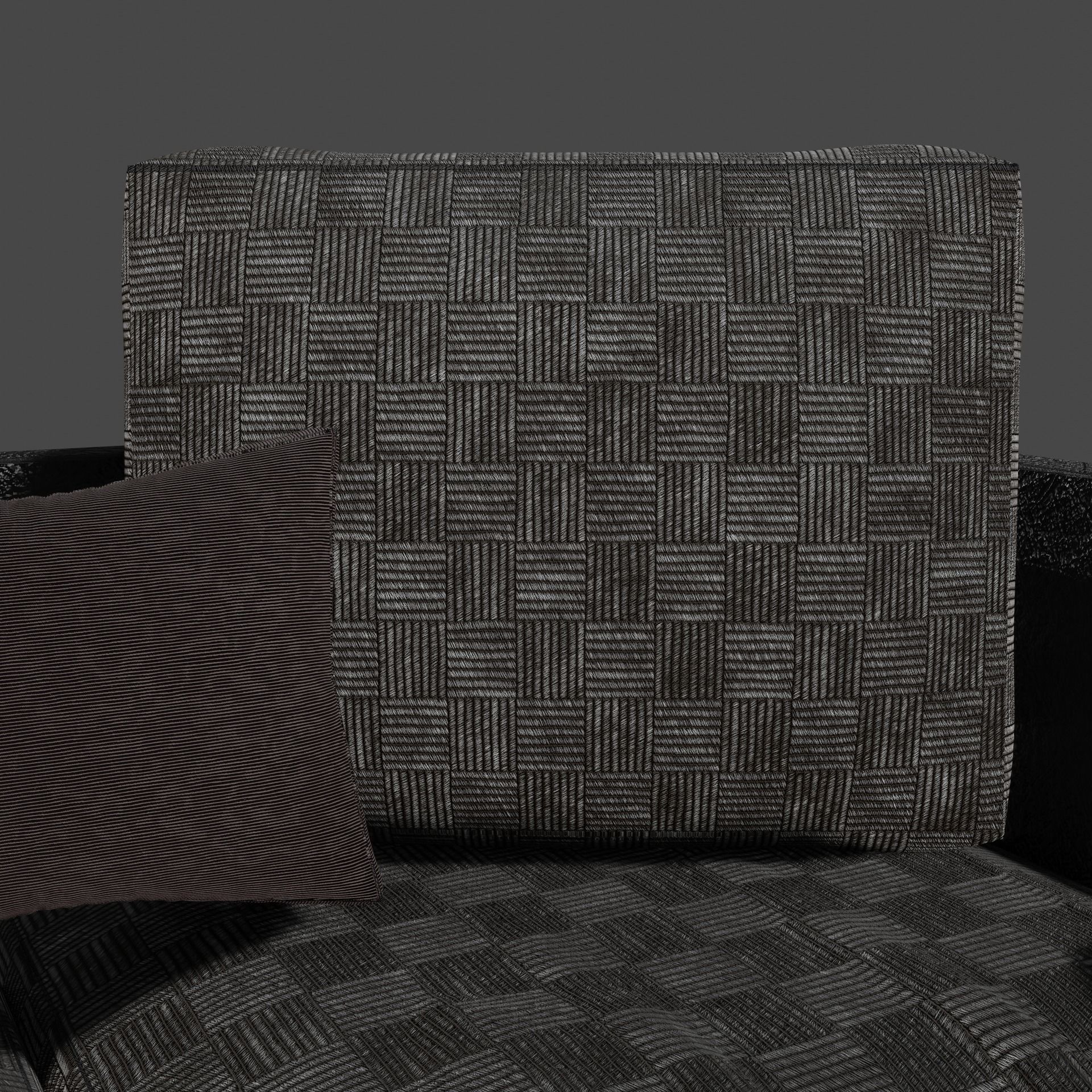 Corner sofa 3D model Free low-poly 3D model_6