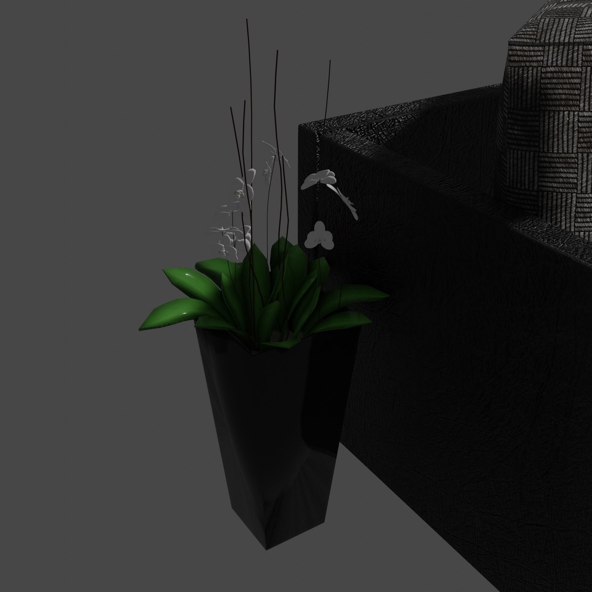 Corner sofa 3D model Free low-poly 3D model_1