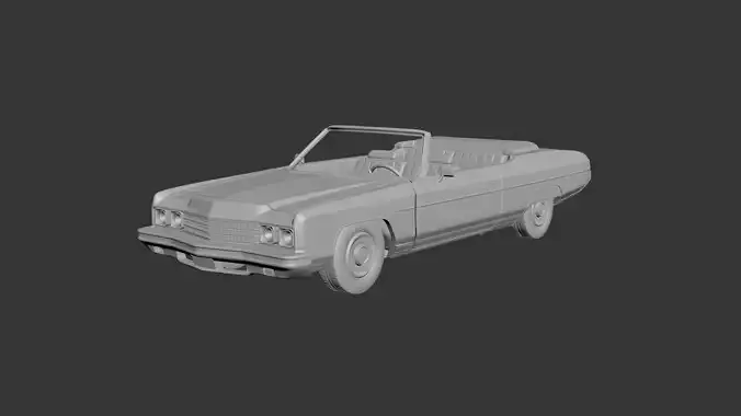 Chevrolet Caprice 1973 Convertible  3D print model
