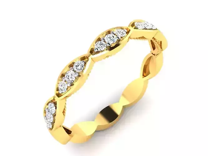 Solitaire Engagement Wedding Ring 3dm Render Detail