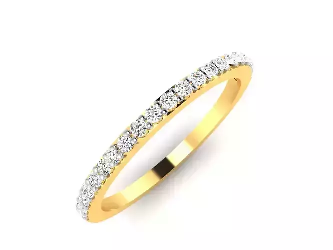 Solitaire Women Engagement Wedding Ring 3dm Render Detail