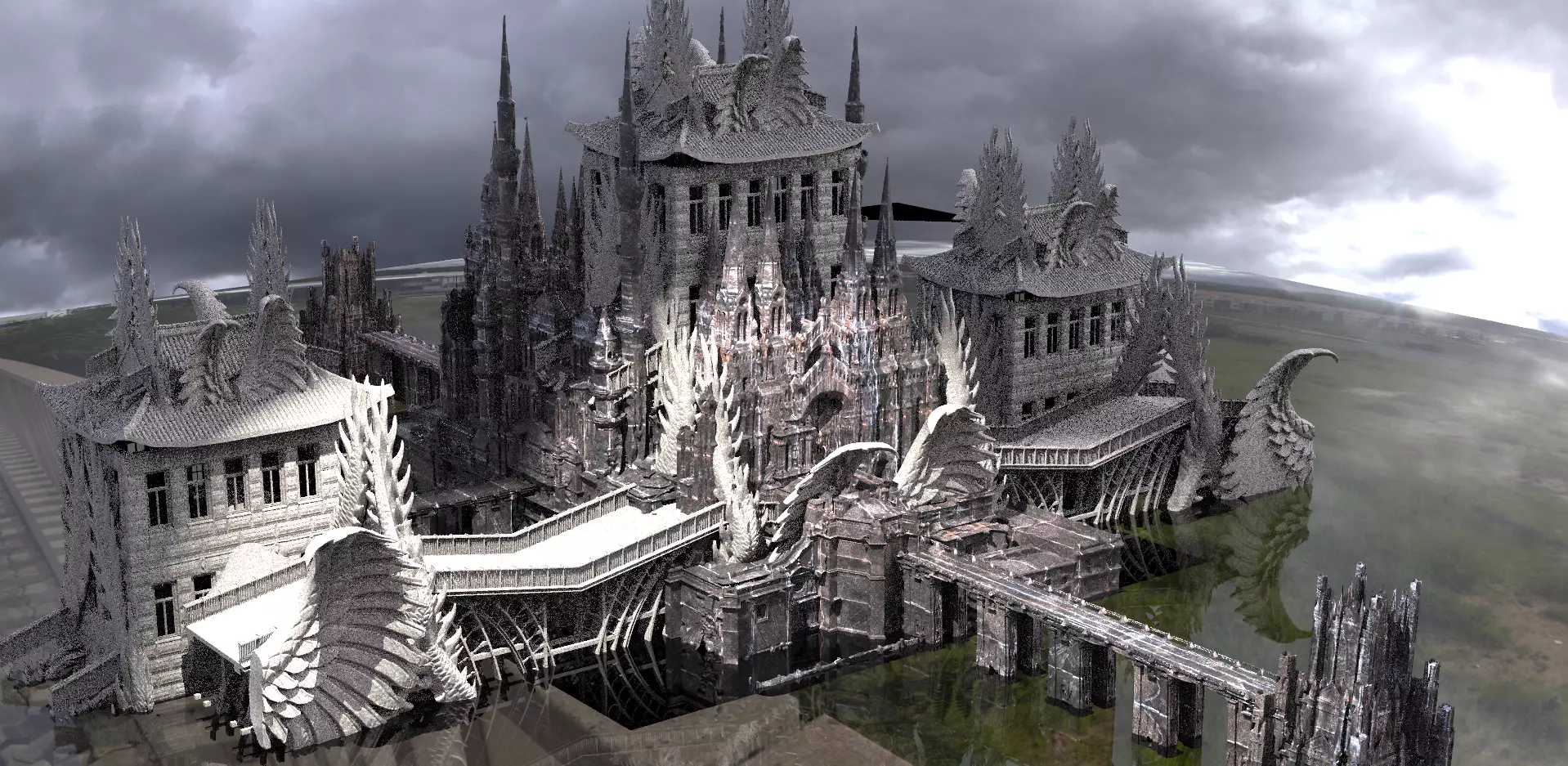 Night Hunter Palace 2 Victorian exterior 2  3D model_0