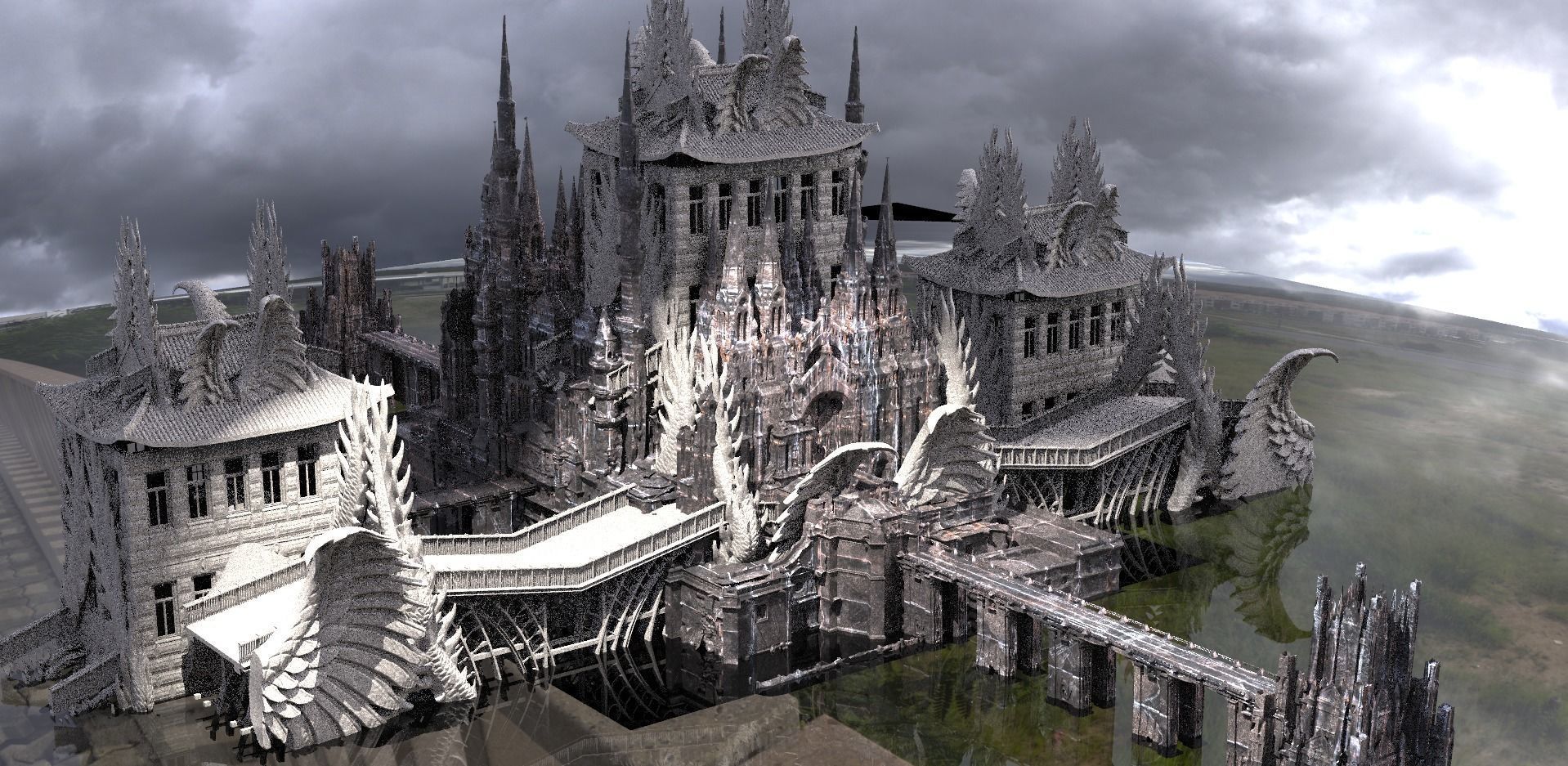 Night Hunter Palace 2 Victorian exterior 2  3D model_1