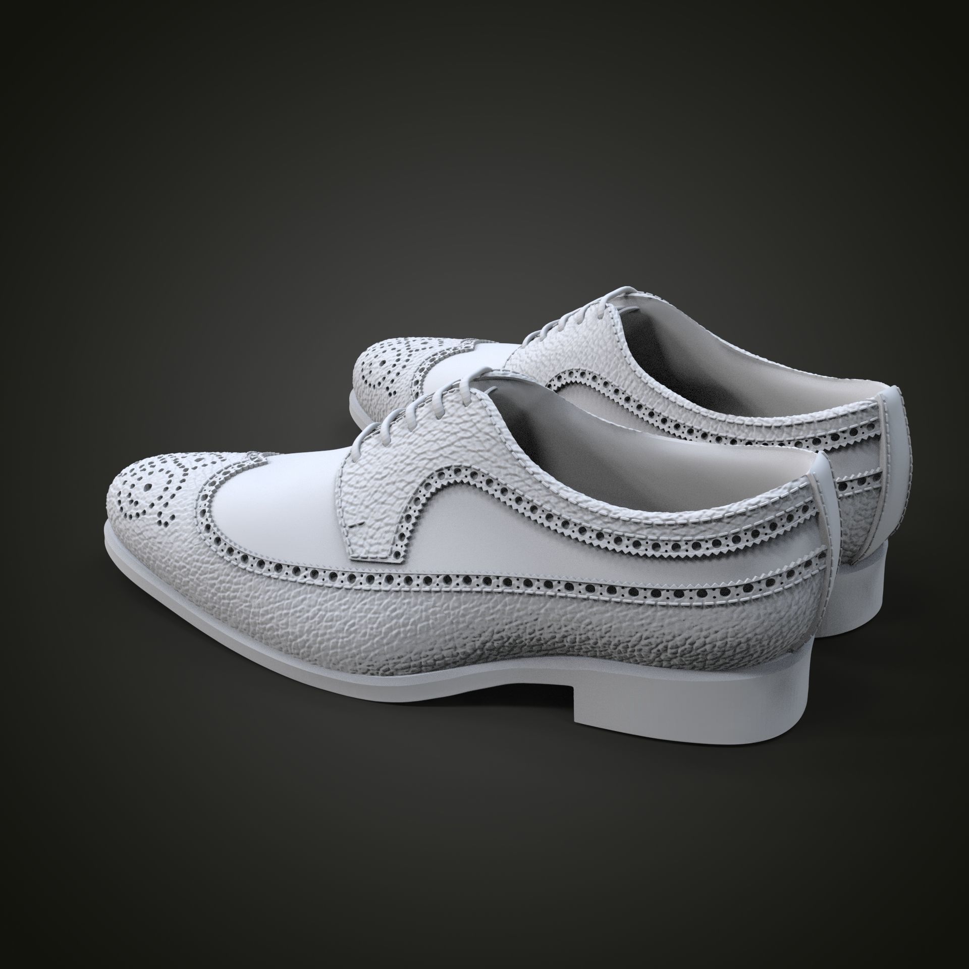 Oxford shoes 3D print model_6