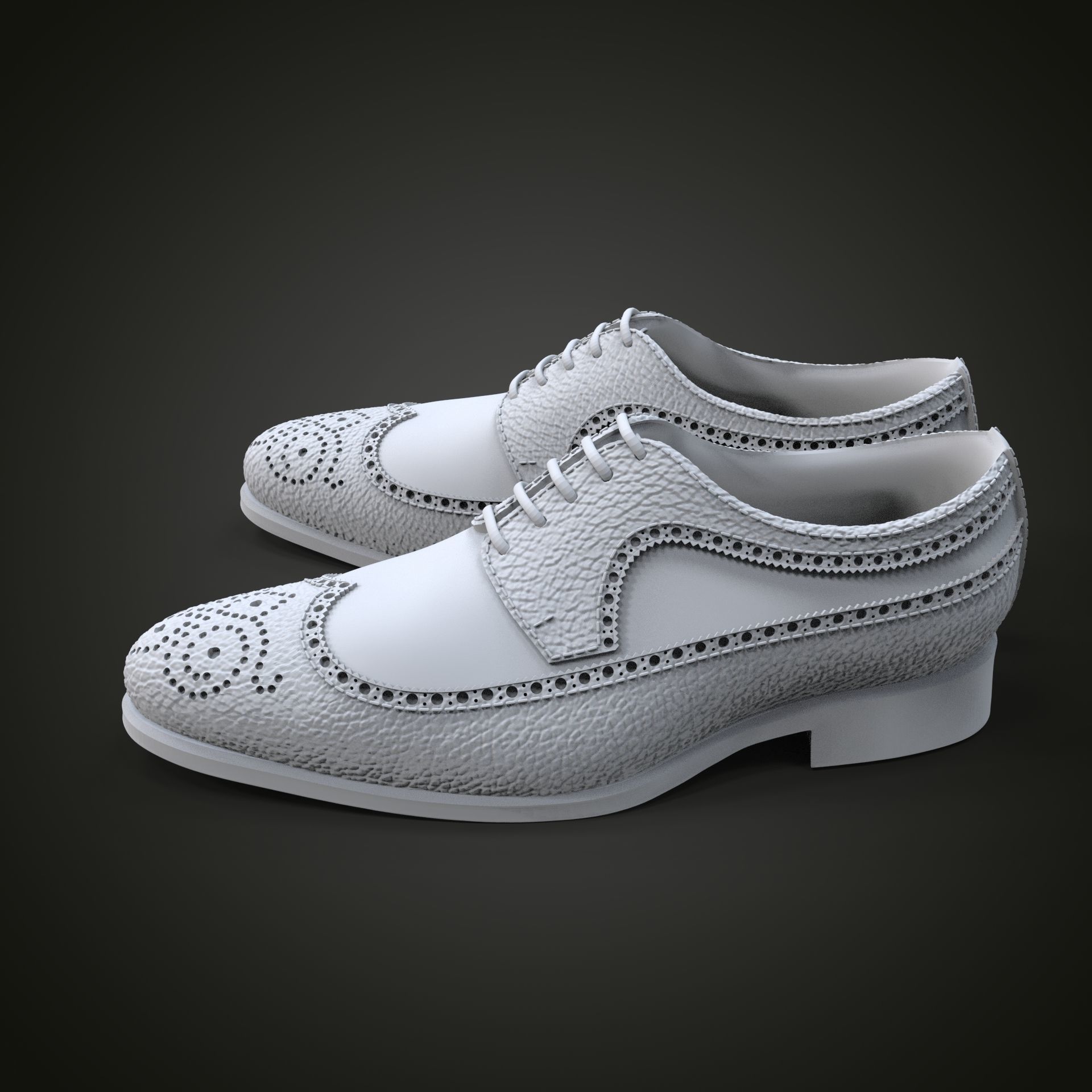 Oxford shoes 3D print model_4