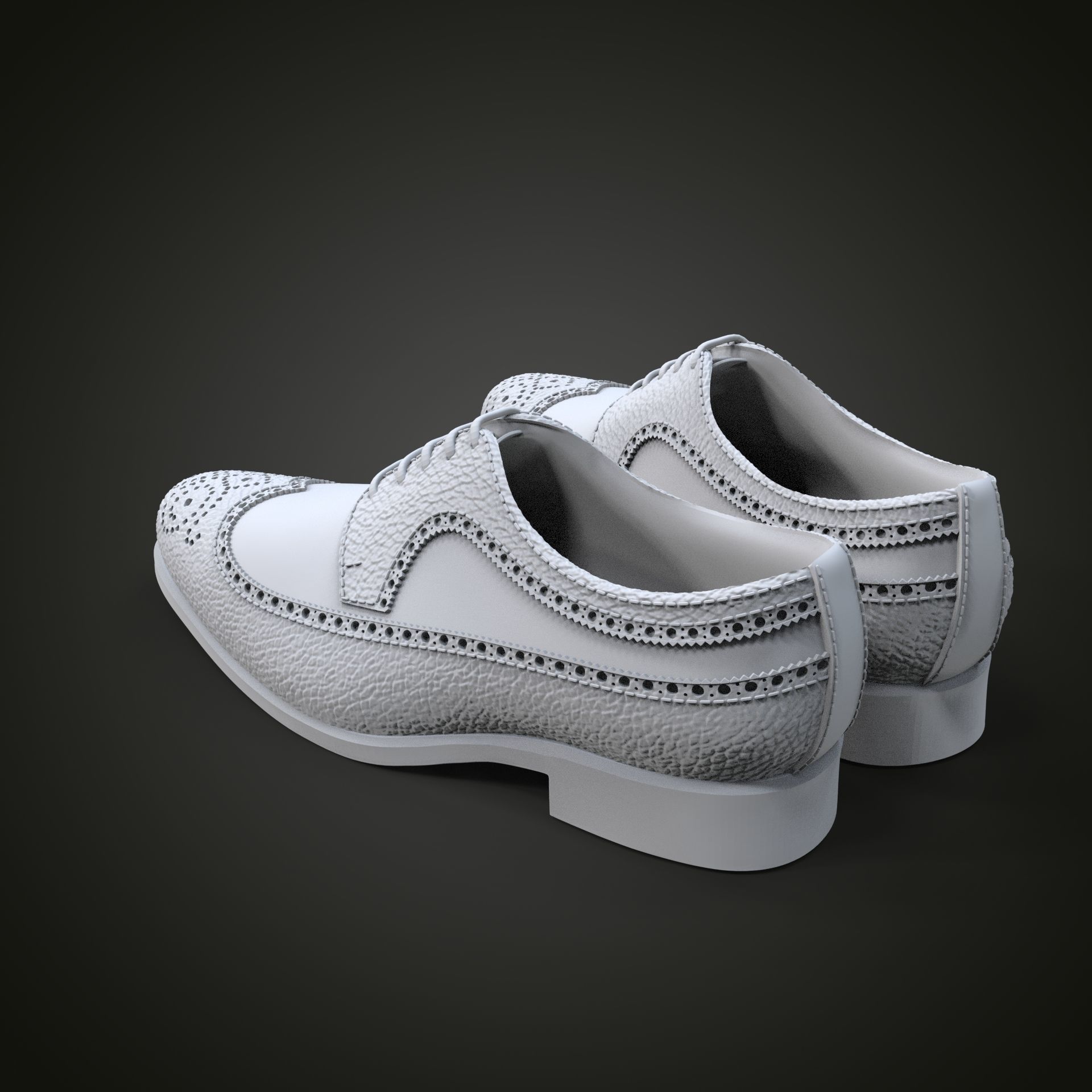 Oxford shoes 3D print model_7